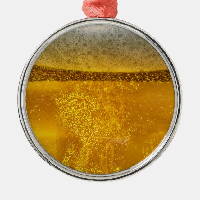Joyful Beer Galaxy a Celestial Quenching Metal Tree Decoration (Front)