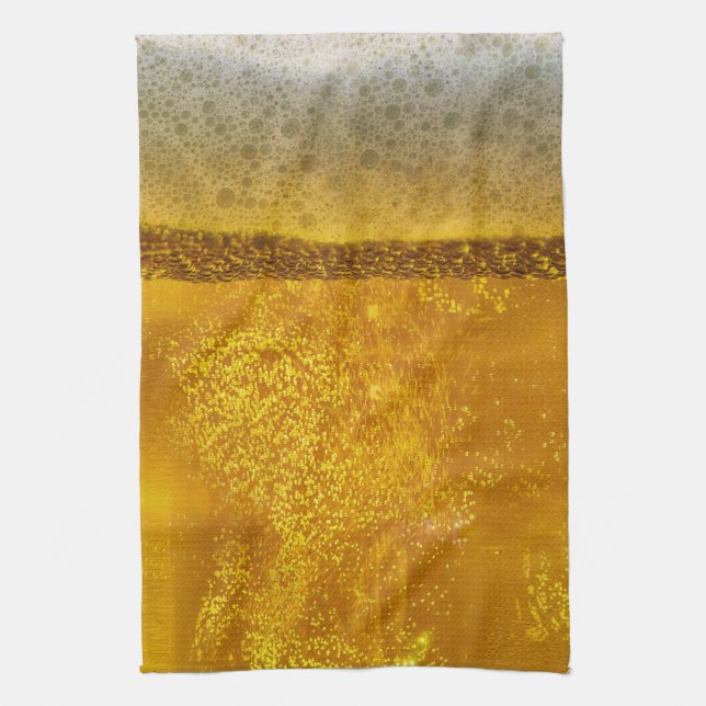 Joyful Beer Galaxy a Celestial Quenching Tea Towel (Vertical)