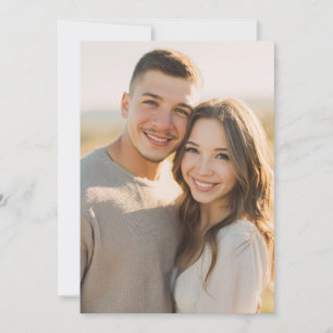 Joyful Beige Candid Photo Invitation
