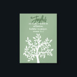 Joyful Bible Verse and Simple Tree Canvas Print<br><div class="desc">Joyful Bible Verse and Simple Tree Canvas Print</div>