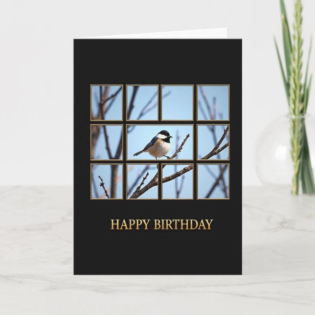 Joyful Bird Grid Card (Front)
