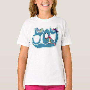 Joyful Birds – Artistic Symbol of Joy in Colour T-Shirt