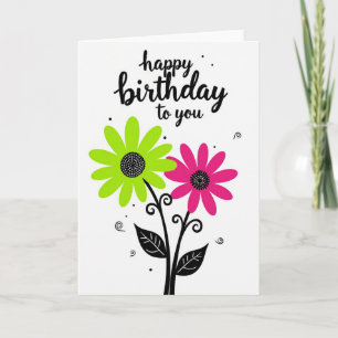 Joyful Birthday Bloom Card