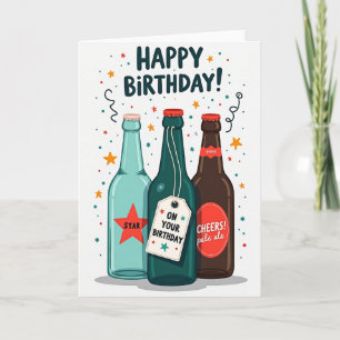 Joyful Birthday Bottle Trio Card