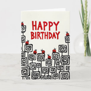 Joyful Birthday Brush Card
