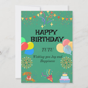 Joyful Birthday Celebration Invitation
