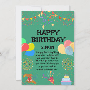Joyful Birthday Celebration Invitation
