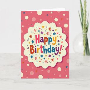 Joyful Birthday Cloud Card