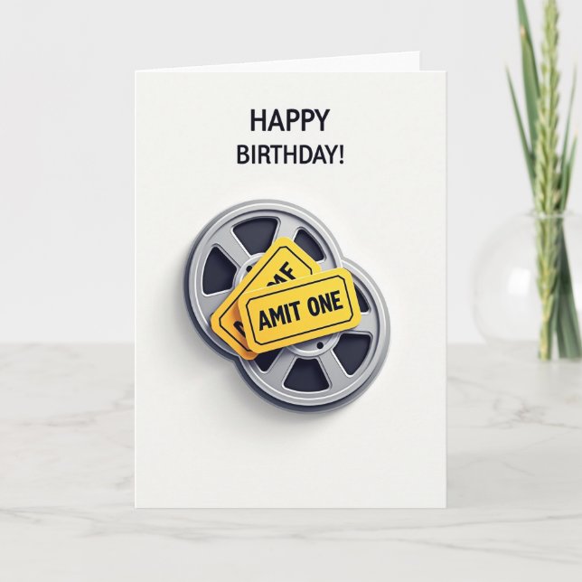 Joyful Birthday Film Spool Card (Front)