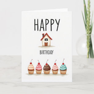 Joyful Birthday House Card