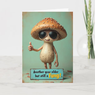 Joyful Birthday Mushroom Card