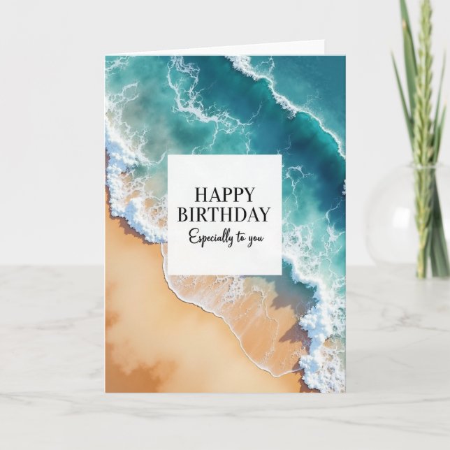 Joyful Birthday Ocean Card (Front)