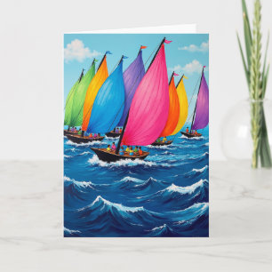 Joyful Birthday Regatta Card
