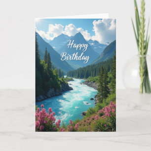 Joyful Birthday River Card