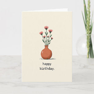 Joyful Birthday Rustic Bloom Card