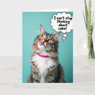 Joyful Birthday Tabby Feline Card
