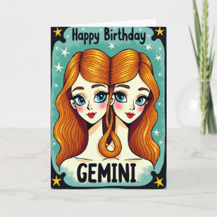 Joyful Birthday Twin Art Card