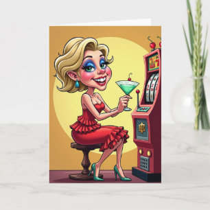 Joyful Blonde Birthday Card