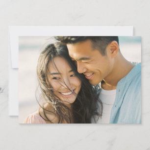 Joyful Blue Candid Photo Invitation