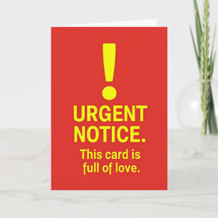 Joyful Bold Exclamation Card