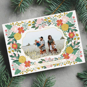 Joyful Botanical Floral Garden Elegant Photo Frame