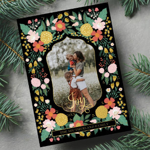 Joyful Botanical Floral Garden Elegant Photo Frame