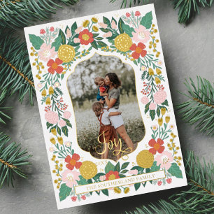 Joyful Botanical Floral Garden Elegant Photo Frame