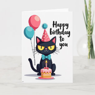 Joyful Bow Tie Animal Card