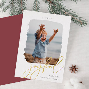Joyful Brushed Signature   Photo Gold
