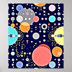 Joyful Bubble Universe Vision Poster