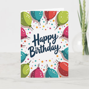 Joyful Calligraphy Sphere Card