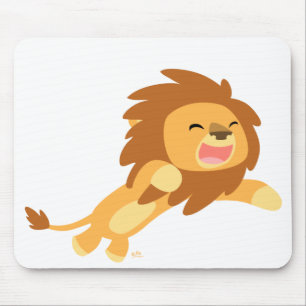 Joyful Cartoon Lion mousepad