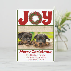 Joyful Celebration Photo Holiday Card