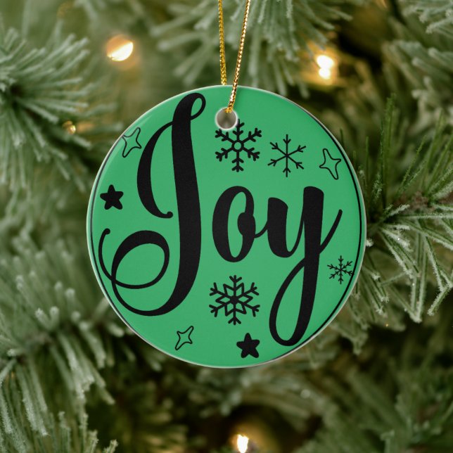 Joyful Christmas Ceramic Tree Decoration (Tree)