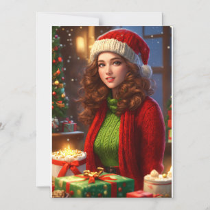 "Joyful Christmas: Elegant Invitation Cards"