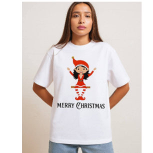 Joyful Christmas Elf - Happy Holiday Tri-Blend Shirt