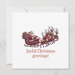 JOYFUL CHRISTMAS GREETINGS CARD