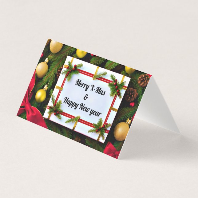 Joyful Christmas Greetings for Happy Wishes (Front)