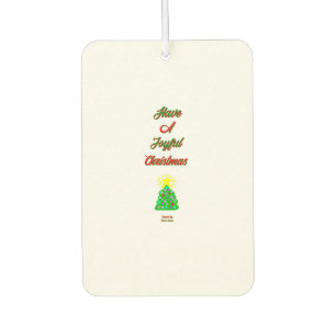 Joyful Christmas Heart Air Freshener