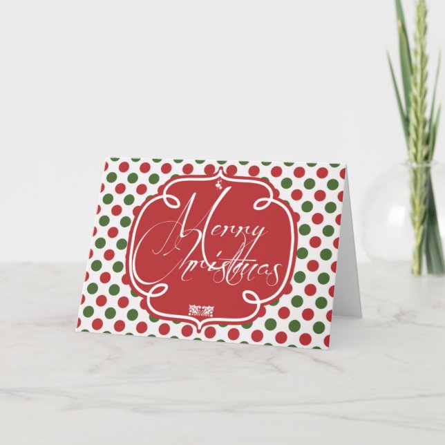 Joyful Christmas Holiday Card (Front)