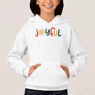 Joyful Christmas Holiday Kids Hoodie