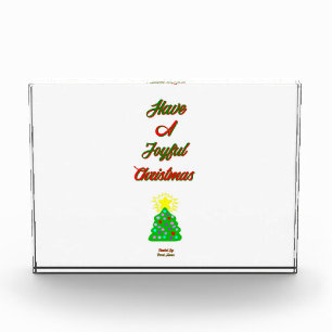 Joyful Christmas Horizontal Photo Block