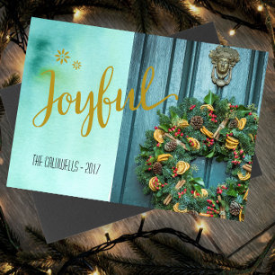Joyful Christmas Photo Card