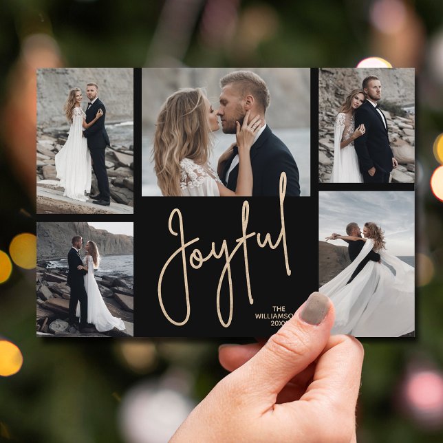 JOYFUL Christmas Photo Holiday Card (Creator Uploaded)