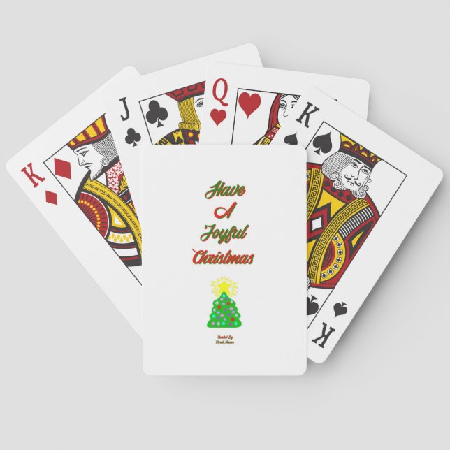 Joyful Christmas Playing Cards (Back)