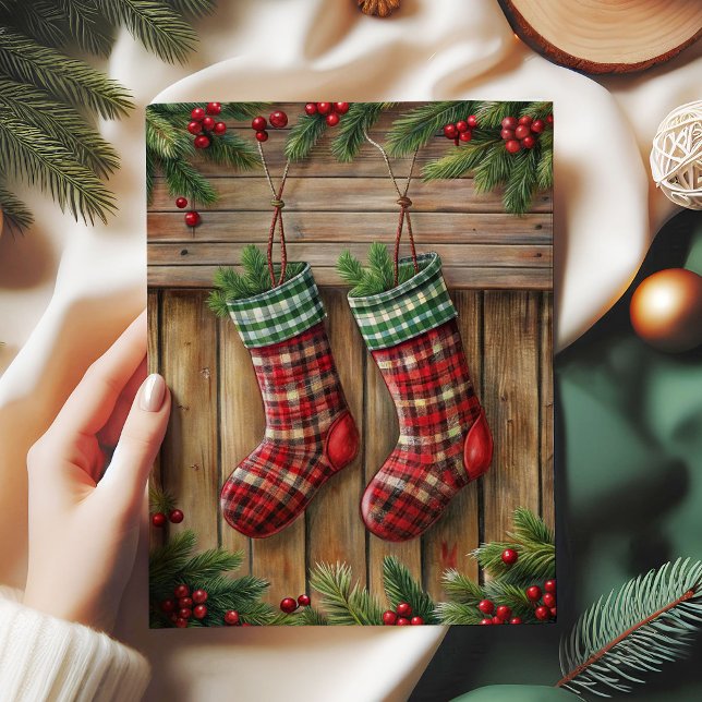 Joyful Christmas stocking tissue paper pine wreath (Joyful Christmas stocking tissue paper pine wreath)