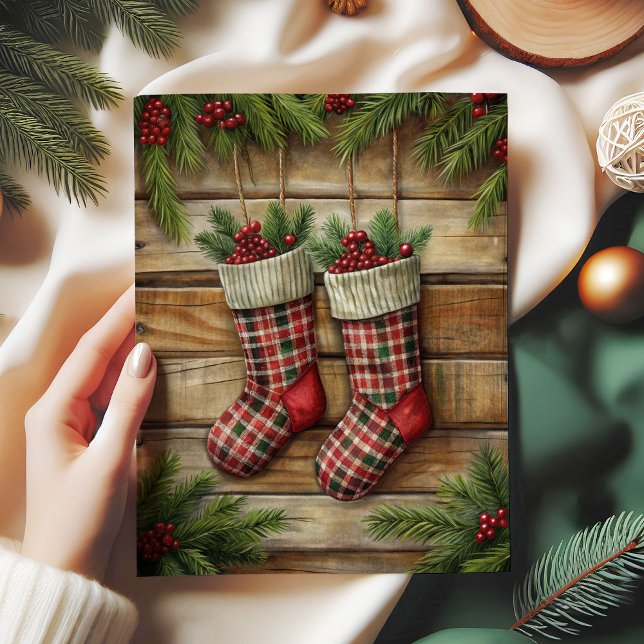 Joyful Christmas stocking tissue paper pine wreath (Joyful Christmas stocking tissue paper pine wreath)