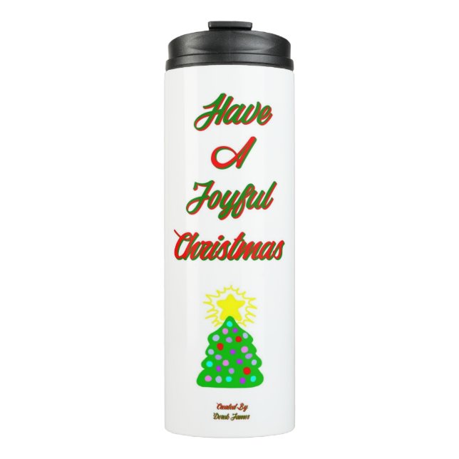 Joyful Christmas Thermal Tumbler (Front)