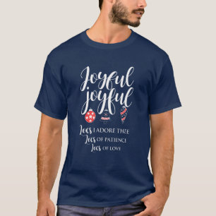 Joyful Christmas with Locs Sisterlocks Dreadlocks T-Shirt