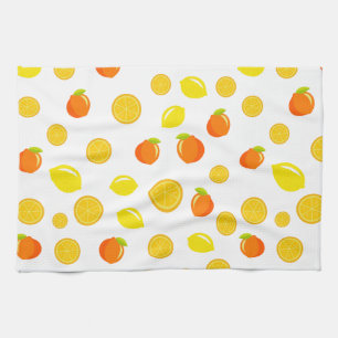 Joyful Citrus: Lemons & Oranges Tea Towel